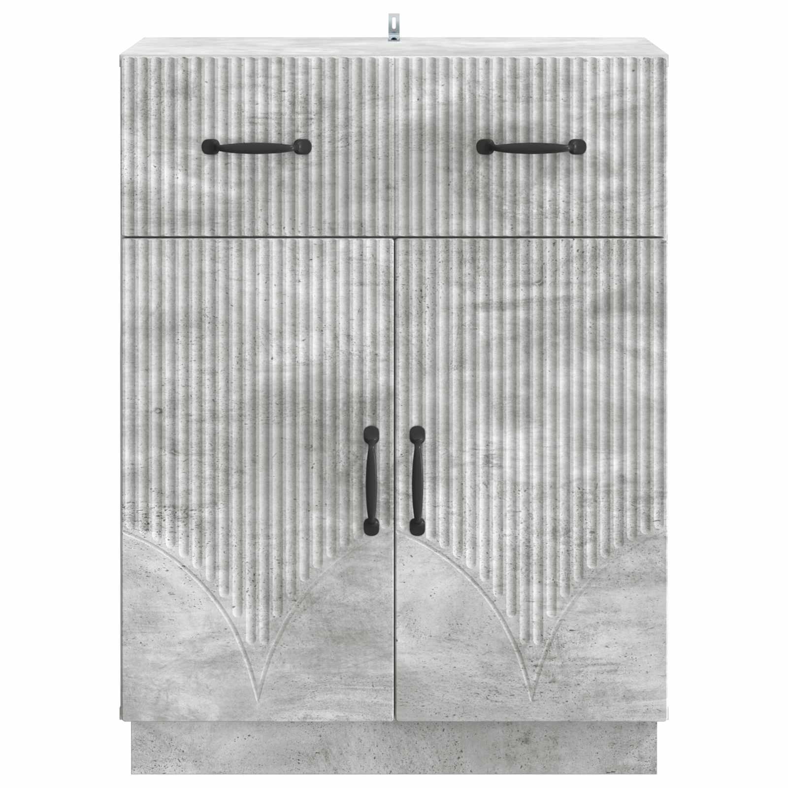 vidaXL Bufet Betonowy szary 66 x 34,5 x 87 cm Drewno inżynieryjne