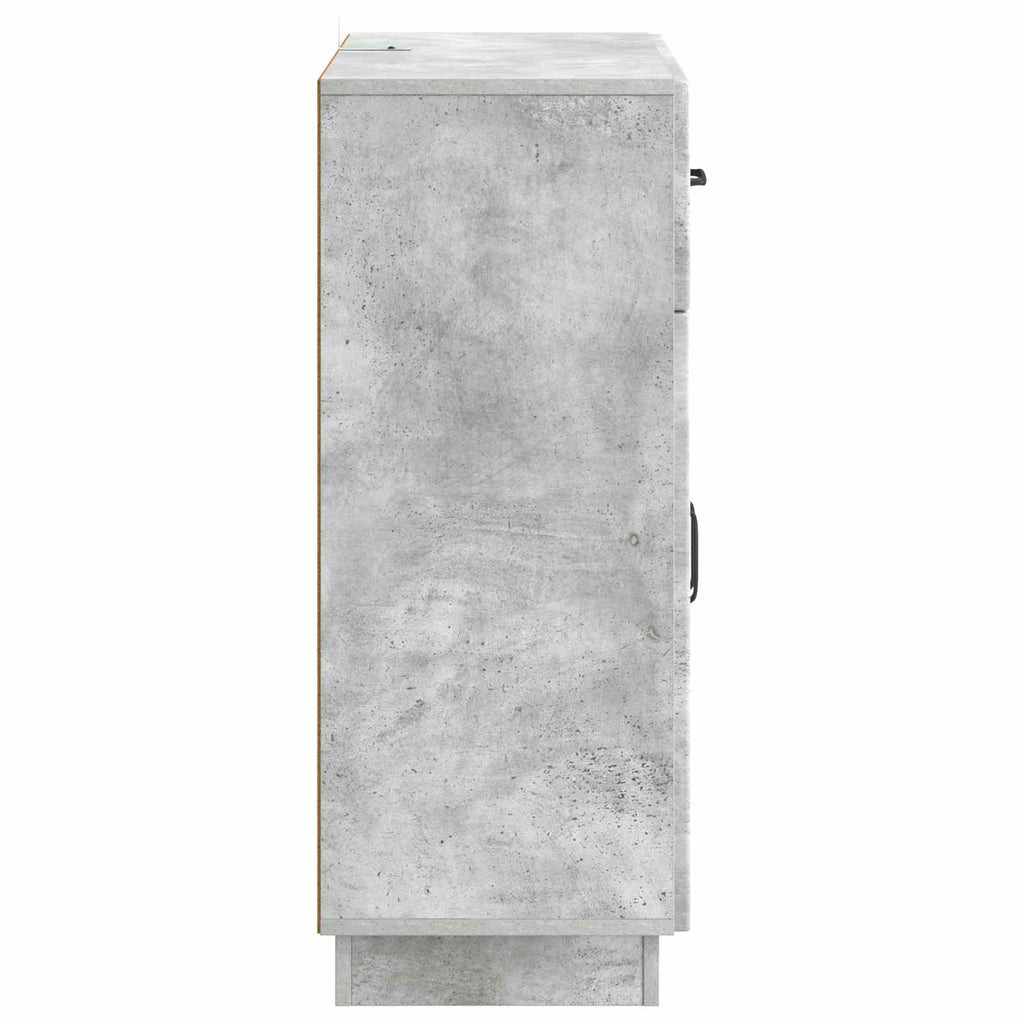 vidaXL Bufet Betonowy szary 66 x 34,5 x 87 cm Drewno inżynieryjne
