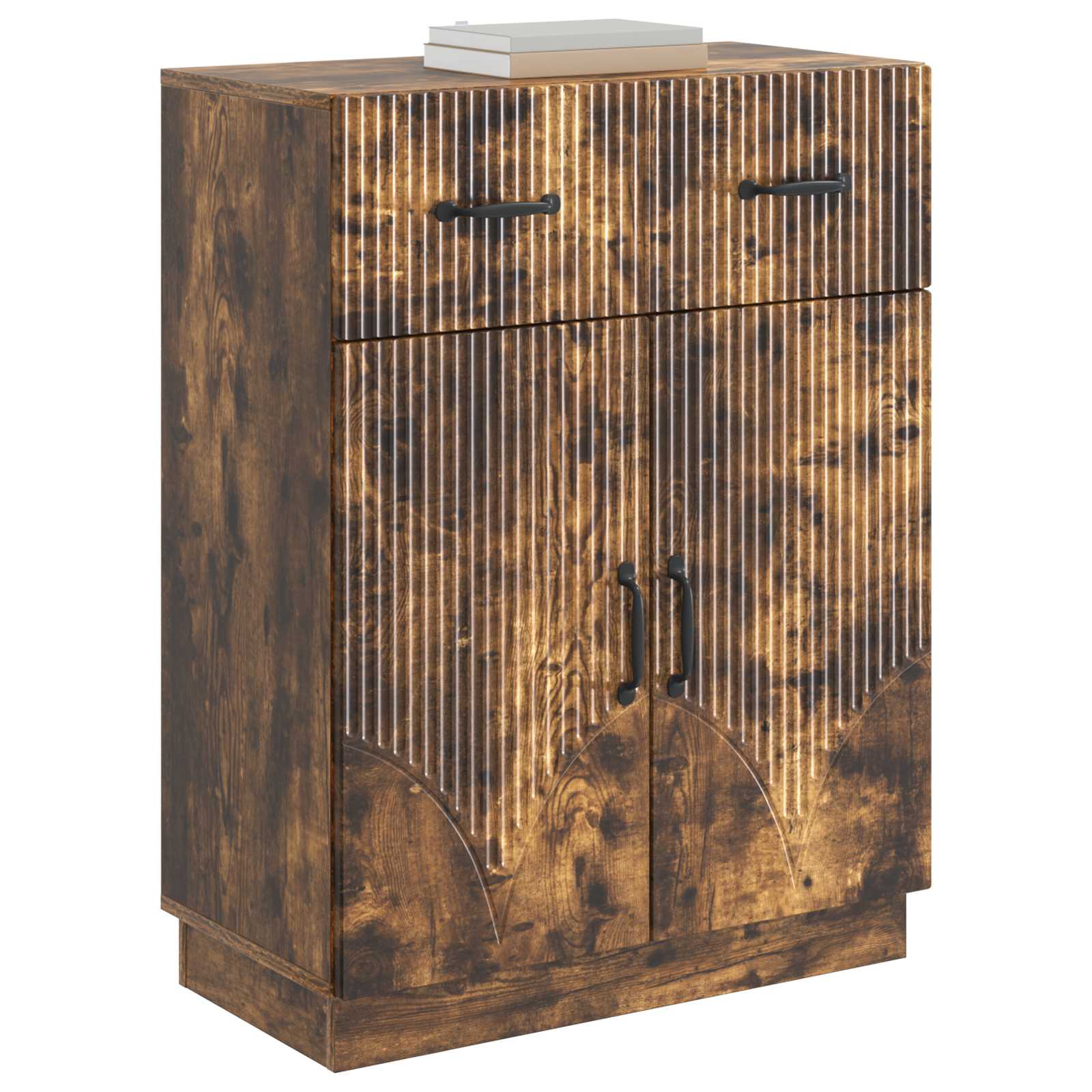 vidaXL Bufet Dąb wędzony 66 x 34,5 x 87 cm Drewno inżynieryjne