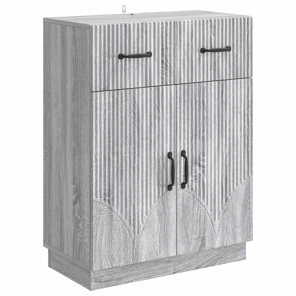 vidaXL Bufet Szary Sonoma 66 x 34,5 x 87 cm Drewno inżynieryjne