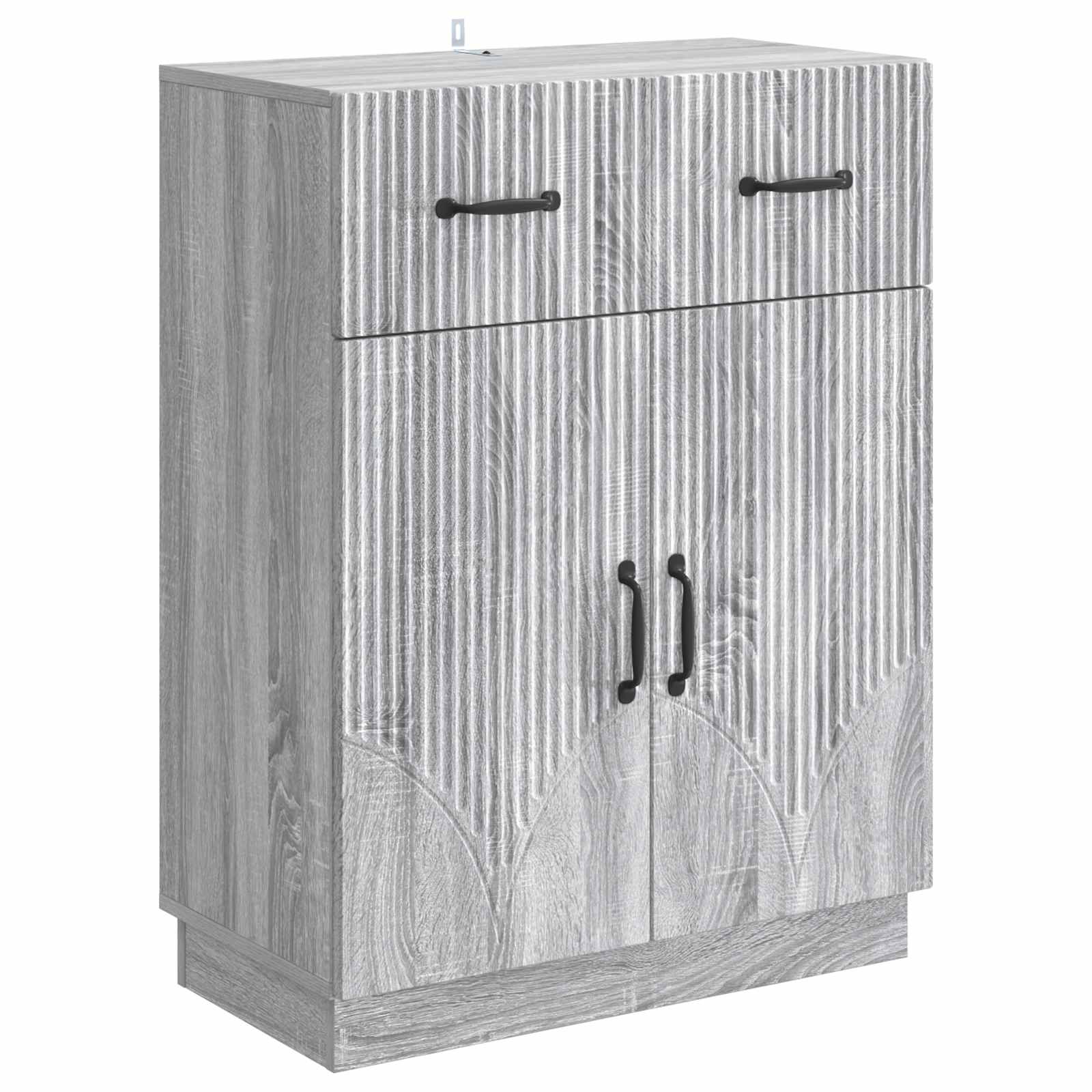 vidaXL Bufet Szary Sonoma 66 x 34,5 x 87 cm Drewno inżynieryjne