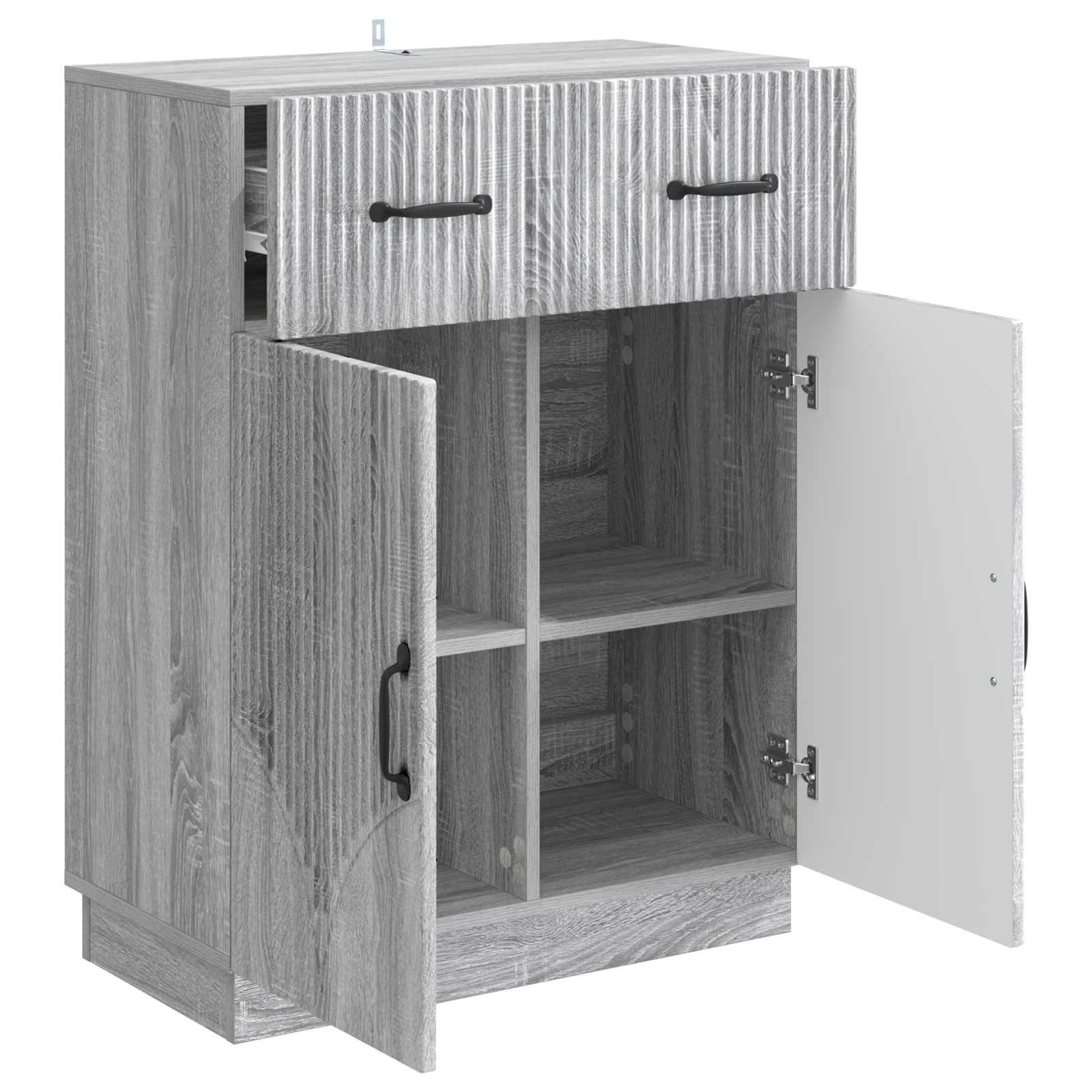 vidaXL Bufet Szary Sonoma 66 x 34,5 x 87 cm Drewno inżynieryjne