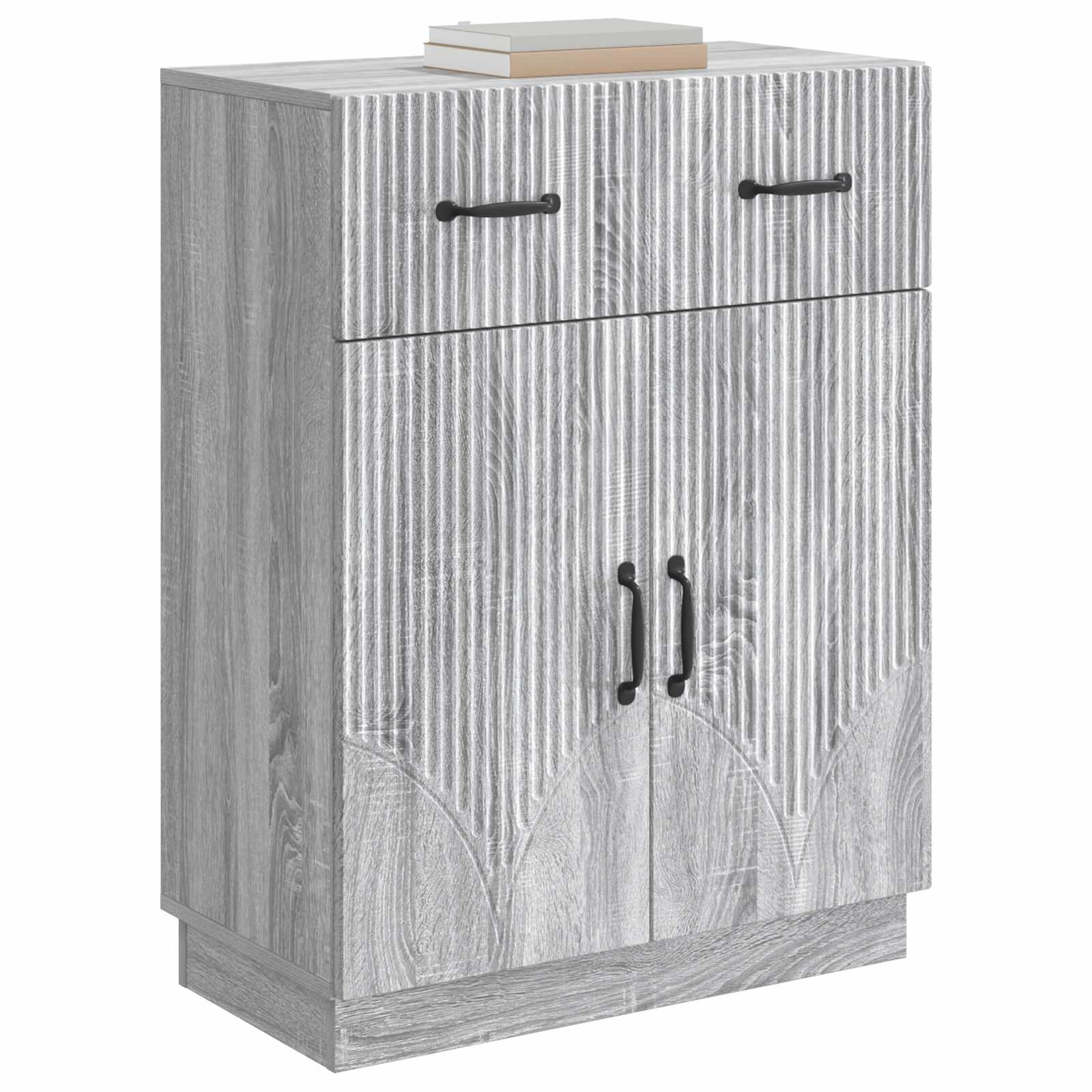 vidaXL Bufet Szary Sonoma 66 x 34,5 x 87 cm Drewno inżynieryjne