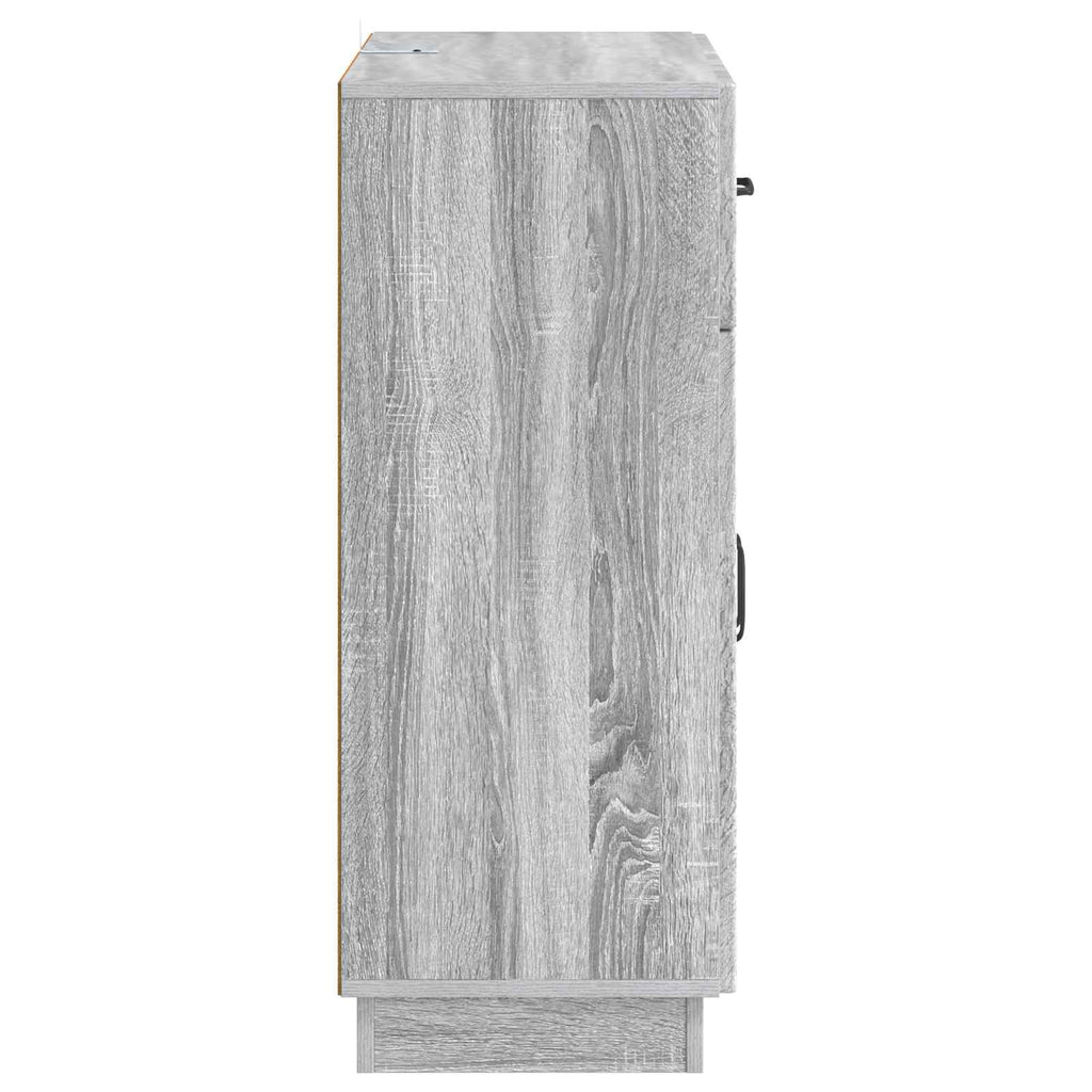 vidaXL Bufet Szary Sonoma 66 x 34,5 x 87 cm Drewno inżynieryjne