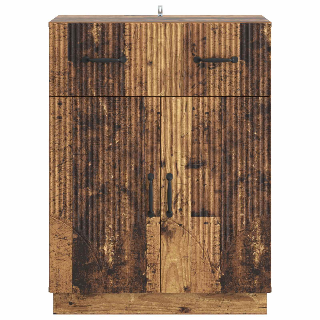 vidaXL Bufet Stare drewno 66 x 34,5 x 87 cm Drewno inżynieryjne
