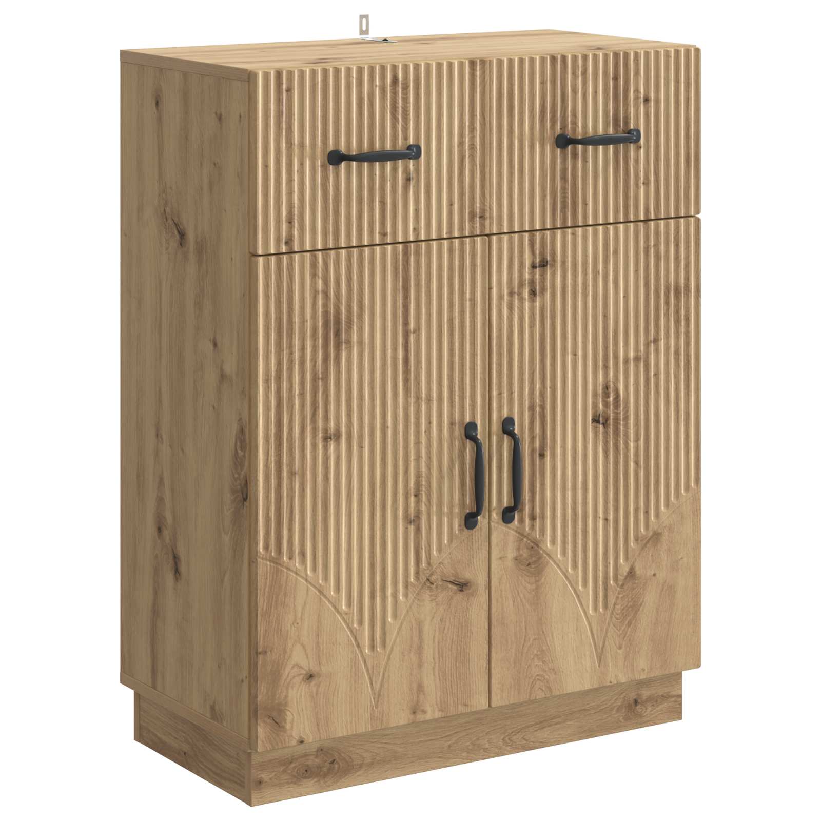 vidaXL Bufet Dąb artisan 66 x 34,5 x 87 cm Drewno inżynieryjne