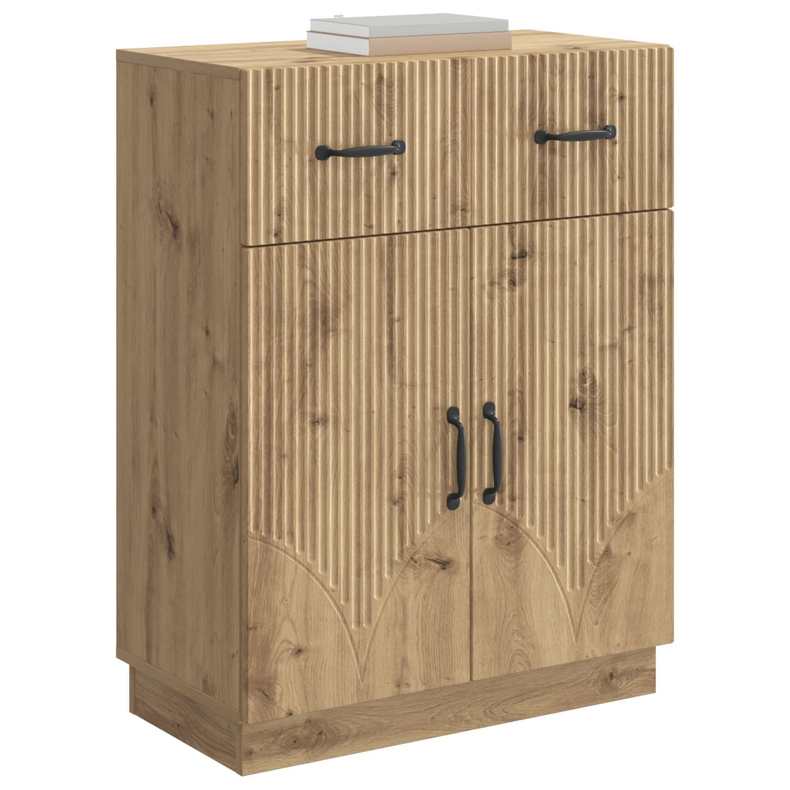 vidaXL Bufet Dąb artisan 66 x 34,5 x 87 cm Drewno inżynieryjne