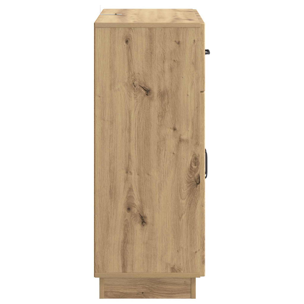vidaXL Bufet Dąb artisan 66 x 34,5 x 87 cm Drewno inżynieryjne