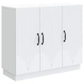 vidaXL Bufet Biały 89 x 34,5 x 77 cm Drewno inżynieryjne