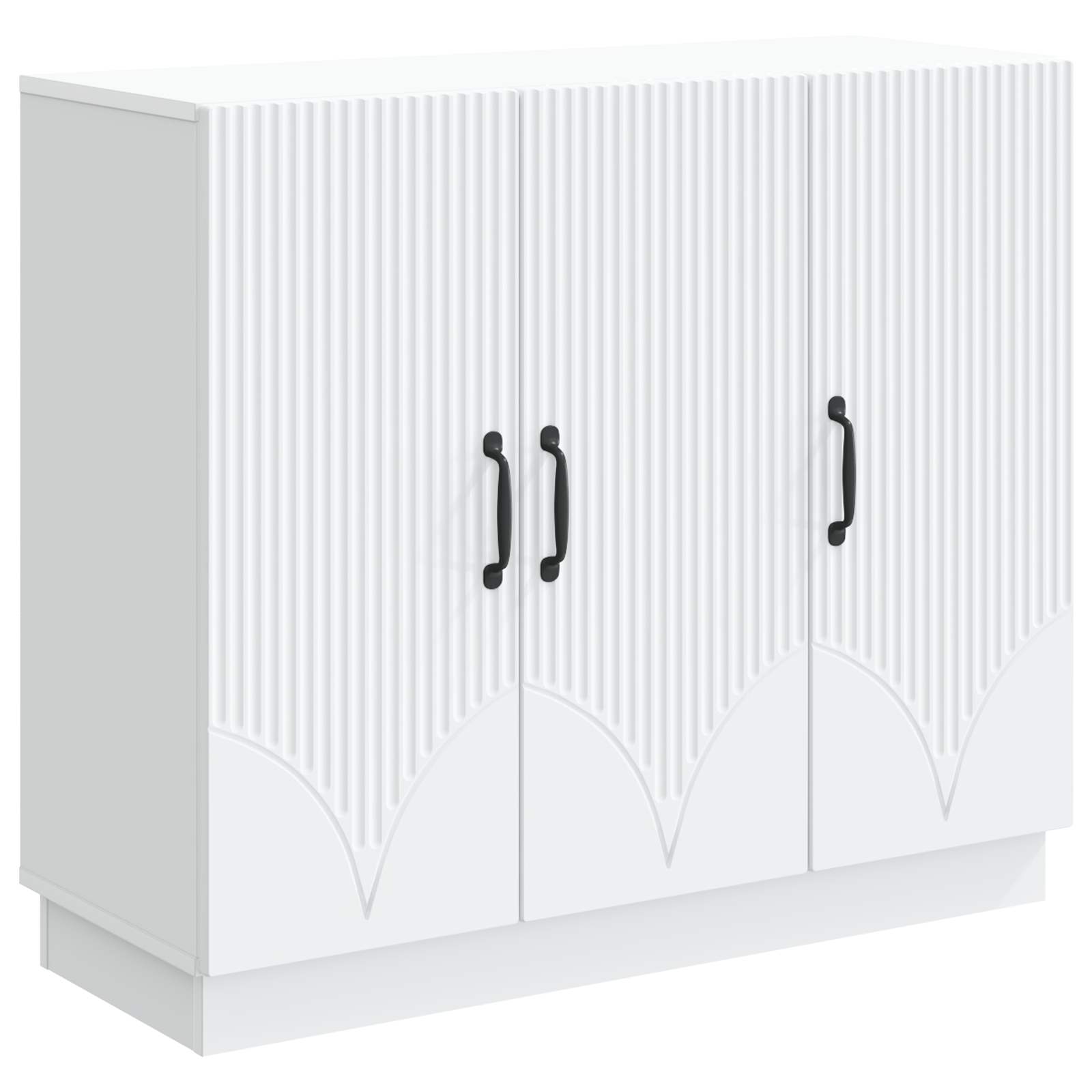 vidaXL Bufet Biały 89 x 34,5 x 77 cm Drewno inżynieryjne