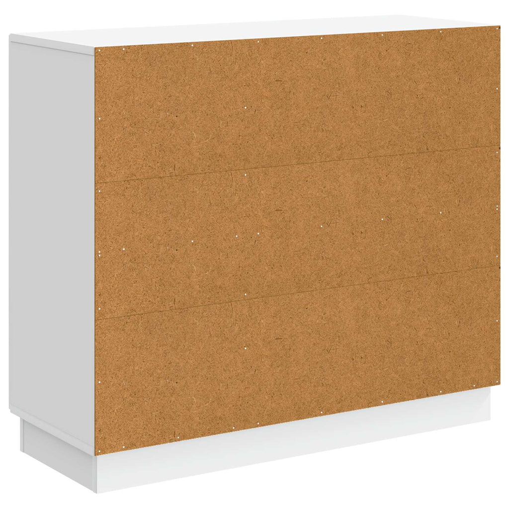 vidaXL Bufet Biały 89 x 34,5 x 77 cm Drewno inżynieryjne