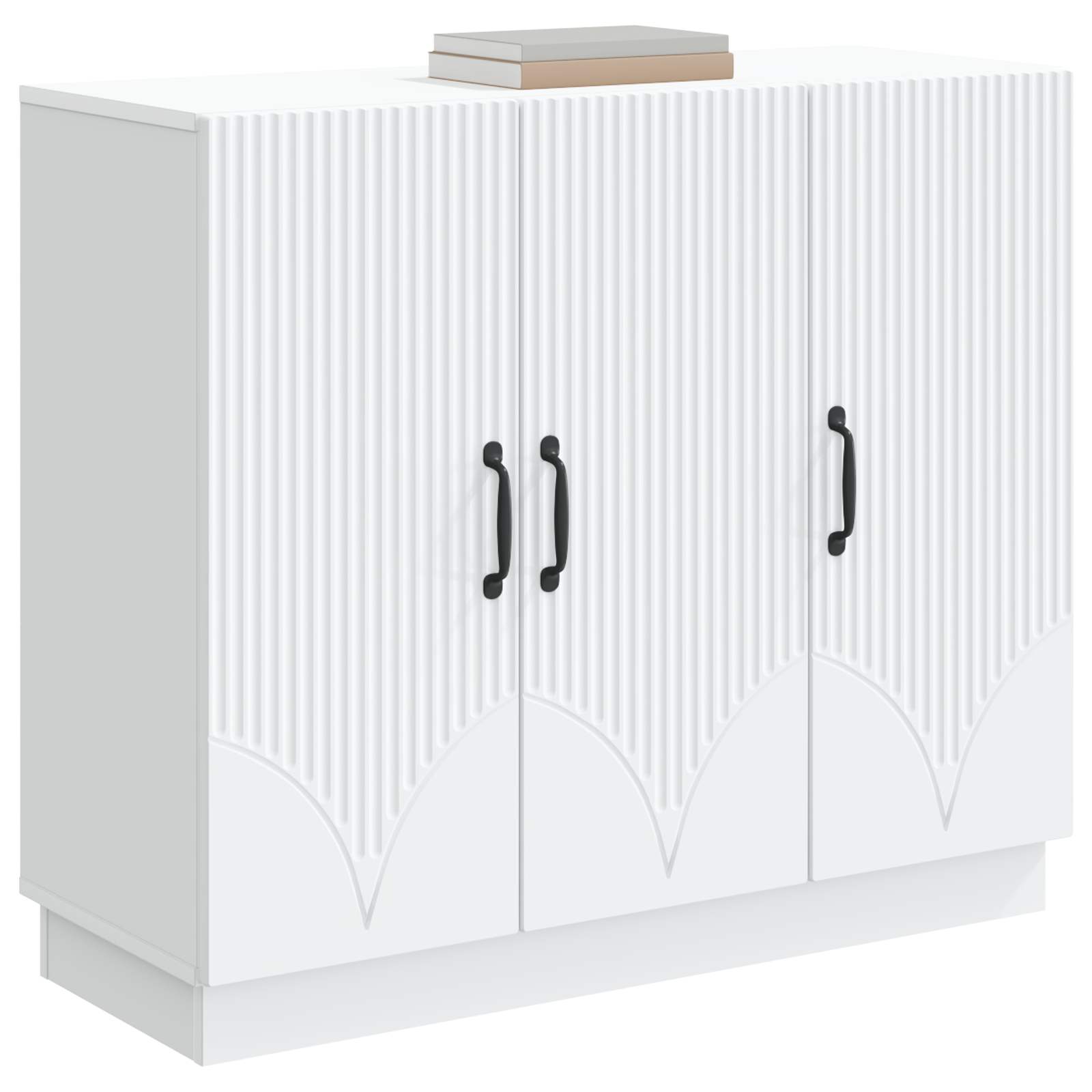 vidaXL Bufet Biały 89 x 34,5 x 77 cm Drewno inżynieryjne