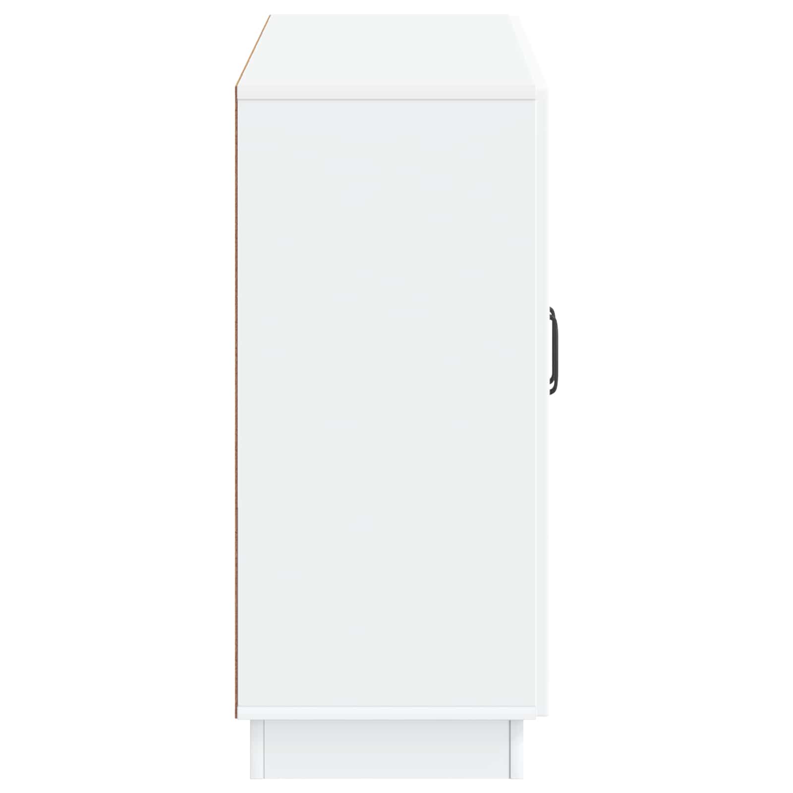 vidaXL Bufet Biały 89 x 34,5 x 77 cm Drewno inżynieryjne