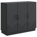 vidaXL Bufet Czarny 89 x 34,5 x 77 cm Drewno inżynieryjne