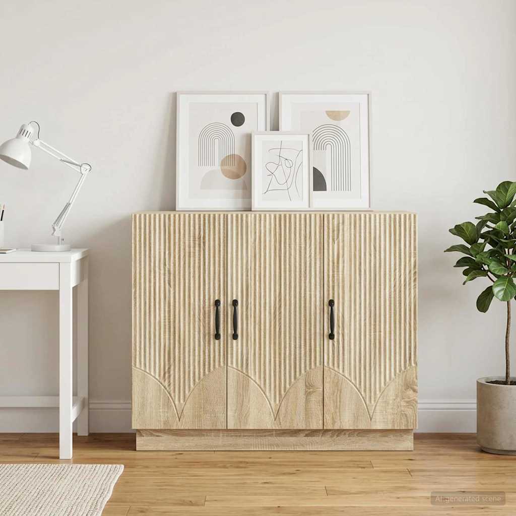 vidaXL Bufet dąb Sonoma 89 x 34,5 x 77 cm Drewno inżynieryjne