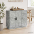 vidaXL Bufet Betonowy szary 89 x 34,5 x 77 cm Drewno inżynieryjne