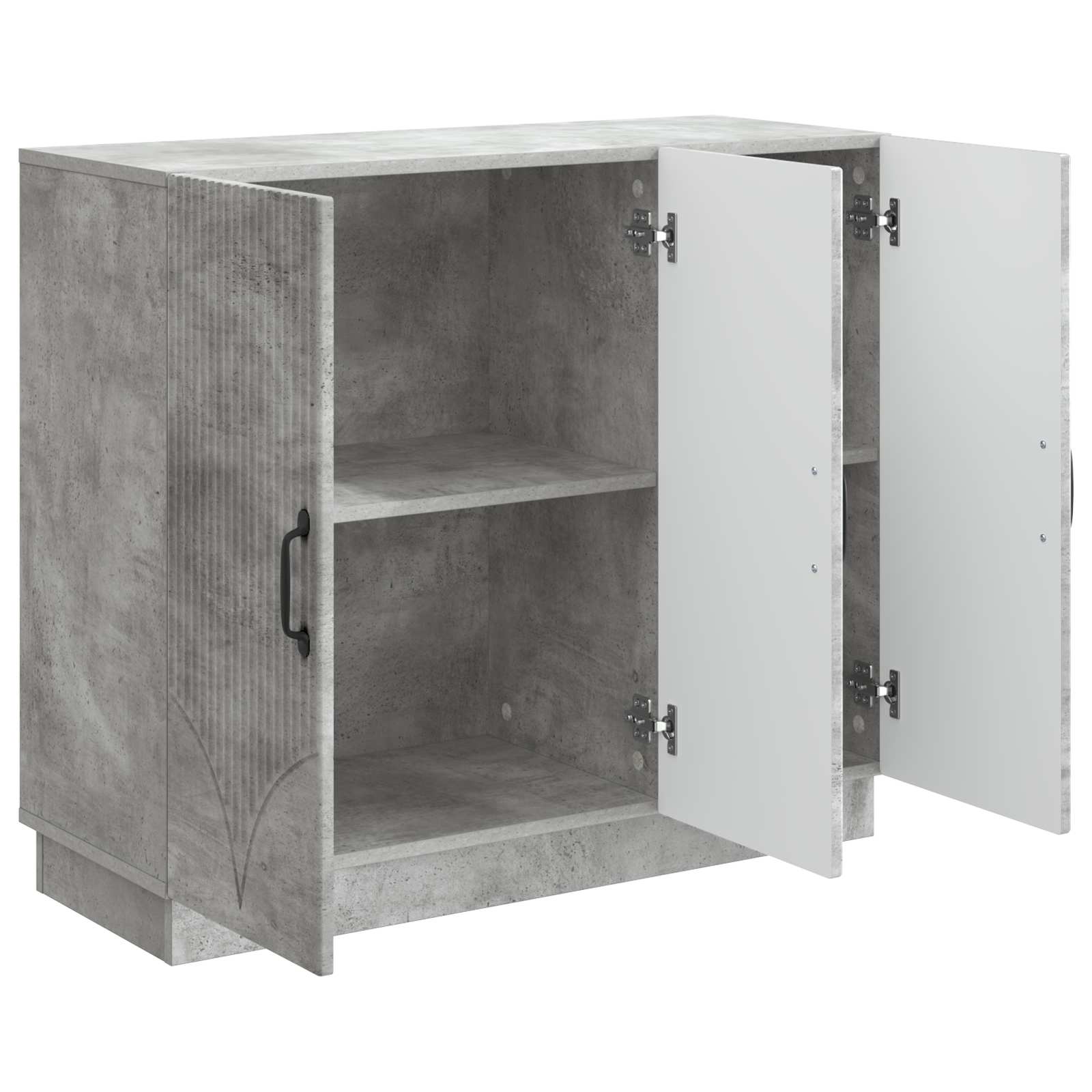 vidaXL Bufet Betonowy szary 89 x 34,5 x 77 cm Drewno inżynieryjne