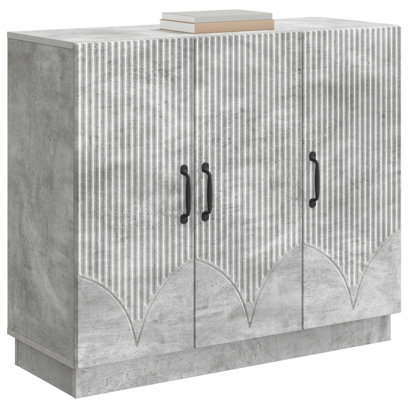 vidaXL Bufet Betonowy szary 89 x 34,5 x 77 cm Drewno inżynieryjne