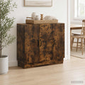 vidaXL Bufet Dąb wędzony 89 x 34,5 x 77 cm Drewno inżynieryjne