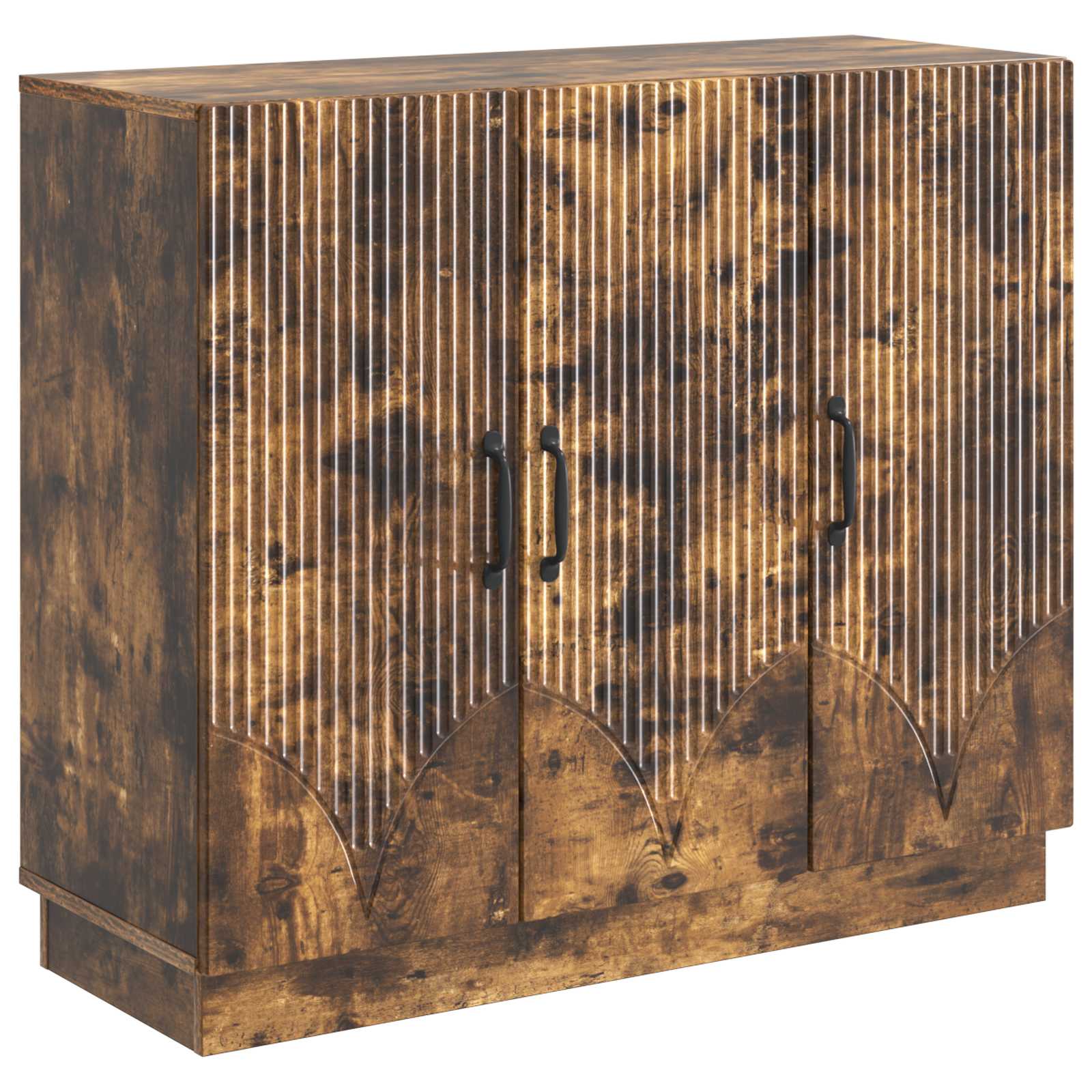vidaXL Bufet Dąb wędzony 89 x 34,5 x 77 cm Drewno inżynieryjne