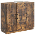 vidaXL Bufet Dąb wędzony 89 x 34,5 x 77 cm Drewno inżynieryjne