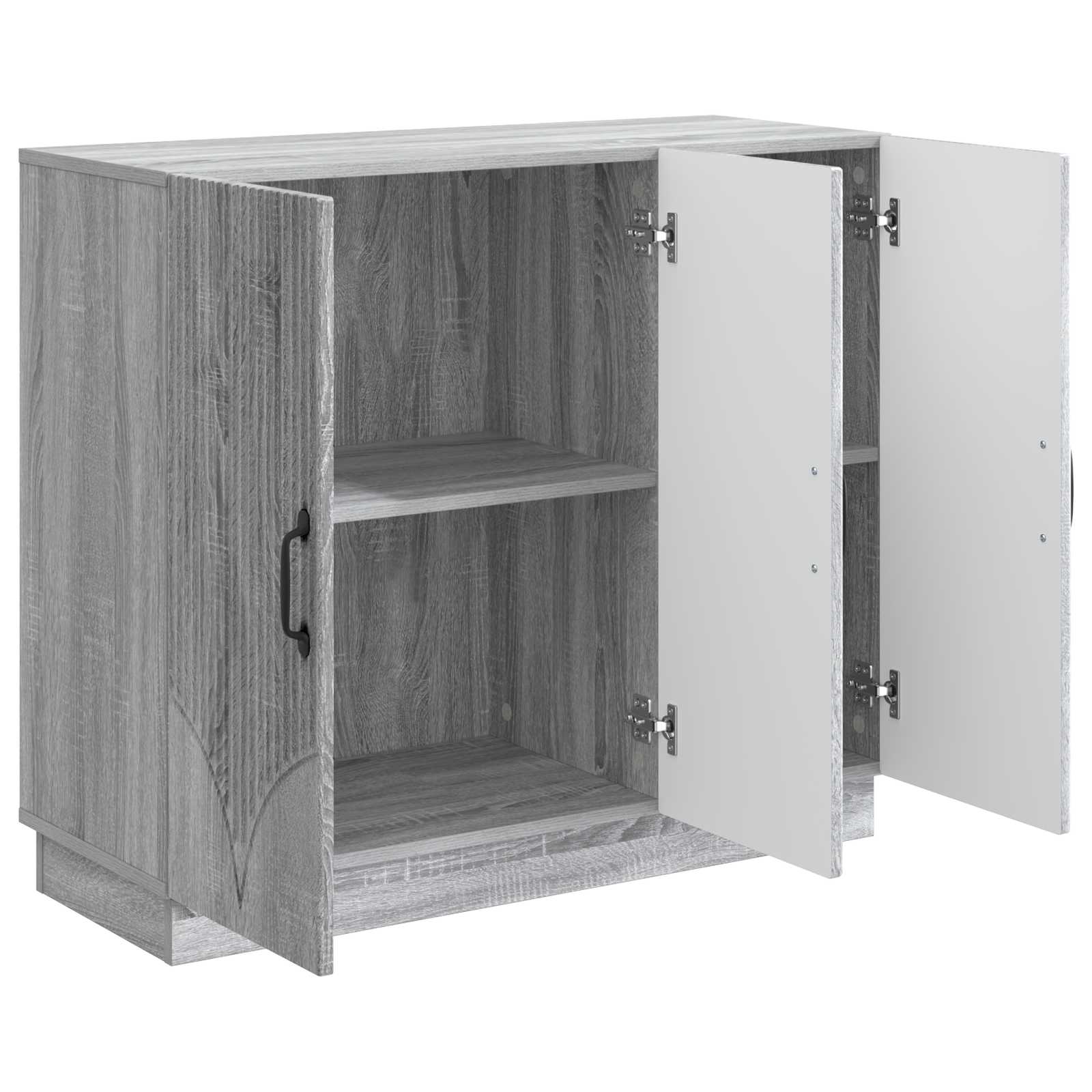 vidaXL Bufet Szary Sonoma 89 x 34,5 x 77 cm Drewno inżynieryjne