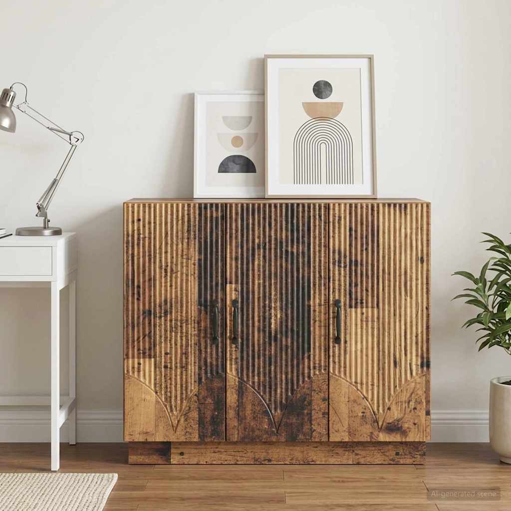 vidaXL Bufet Stare drewno 89 x 34,5 x 77 cm Drewno inżynieryjne