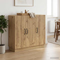 vidaXL Bufet Dąb artisan 89 x 34,5 x 77 cm Drewno inżynieryjne