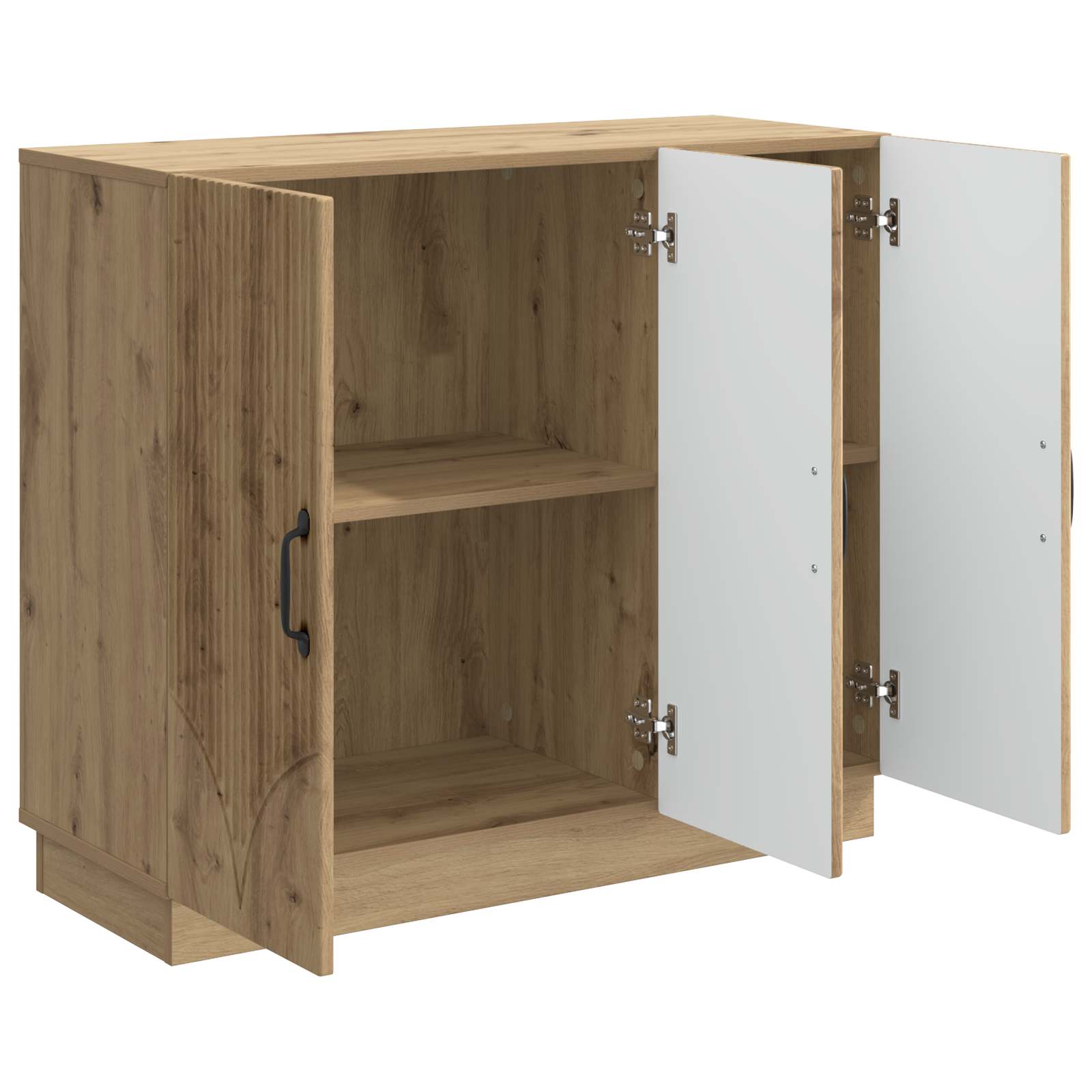 vidaXL Bufet Dąb artisan 89 x 34,5 x 77 cm Drewno inżynieryjne