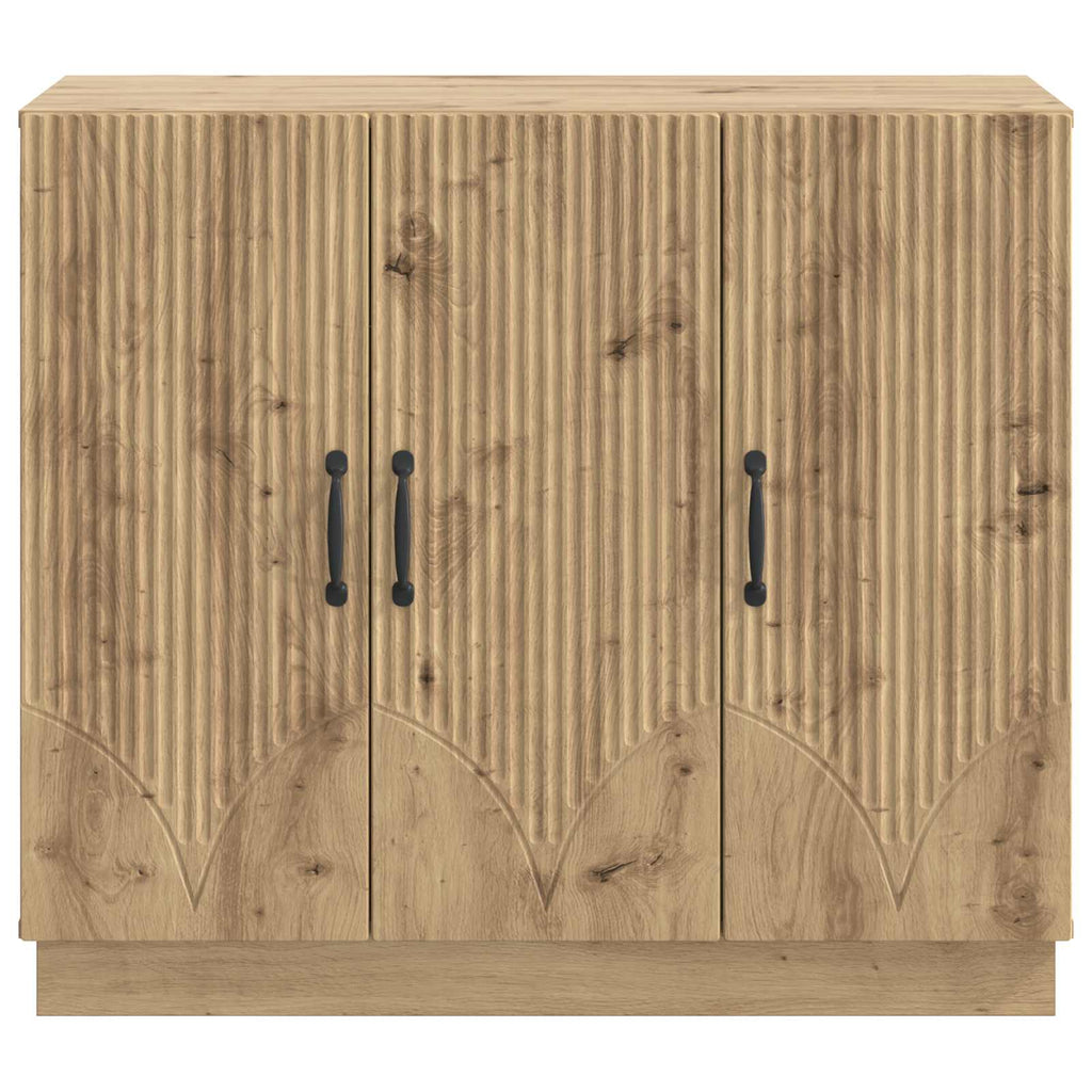 vidaXL Bufet Dąb artisan 89 x 34,5 x 77 cm Drewno inżynieryjne