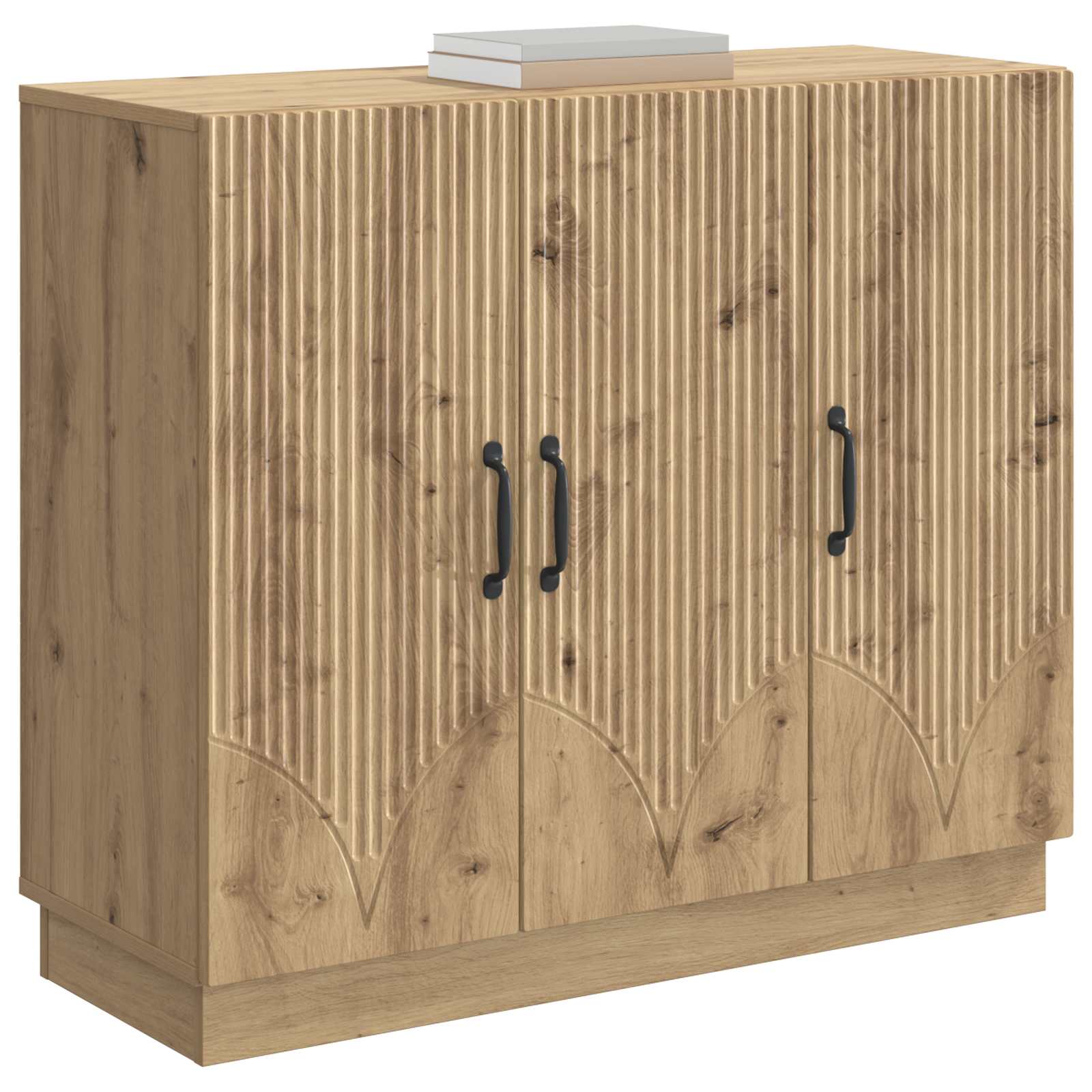 vidaXL Bufet Dąb artisan 89 x 34,5 x 77 cm Drewno inżynieryjne