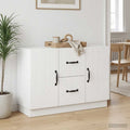 vidaXL Bufet Biały 89 x 34,5 x 57 cm Drewno inżynieryjne