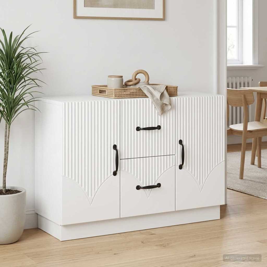 vidaXL Bufet Biały 89 x 34,5 x 57 cm Drewno inżynieryjne