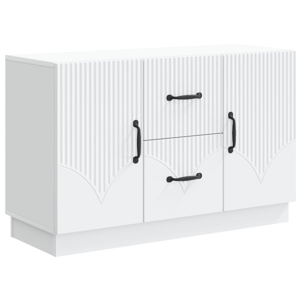 vidaXL Bufet Biały 89 x 34,5 x 57 cm Drewno inżynieryjne