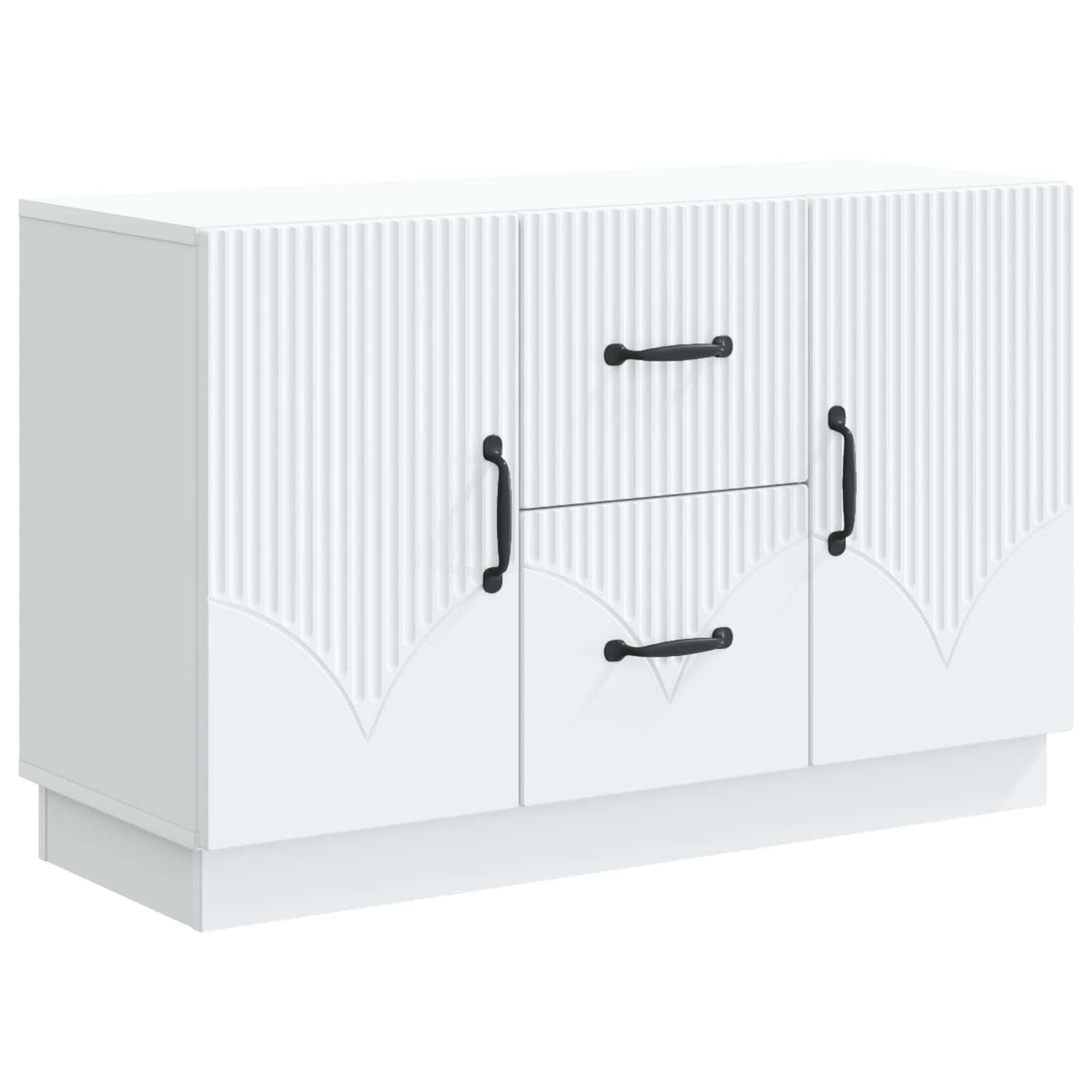 vidaXL Bufet Biały 89 x 34,5 x 57 cm Drewno inżynieryjne