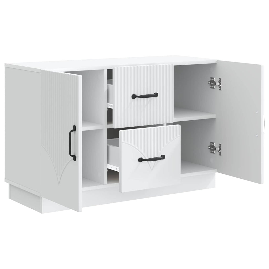 vidaXL Bufet Biały 89 x 34,5 x 57 cm Drewno inżynieryjne