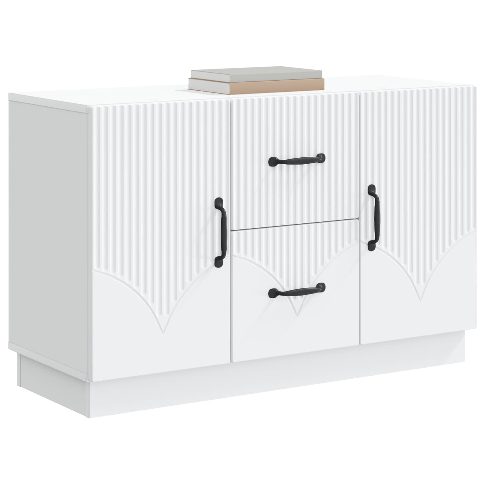 vidaXL Bufet Biały 89 x 34,5 x 57 cm Drewno inżynieryjne