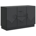 vidaXL Bufet z szufladą Czarny 89 x 34,5 x 57 cm Drewno inżynieryjne