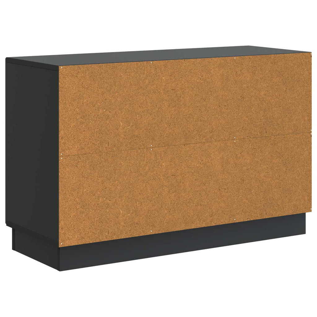 vidaXL Bufet z szufladą Czarny 89 x 34,5 x 57 cm Drewno inżynieryjne