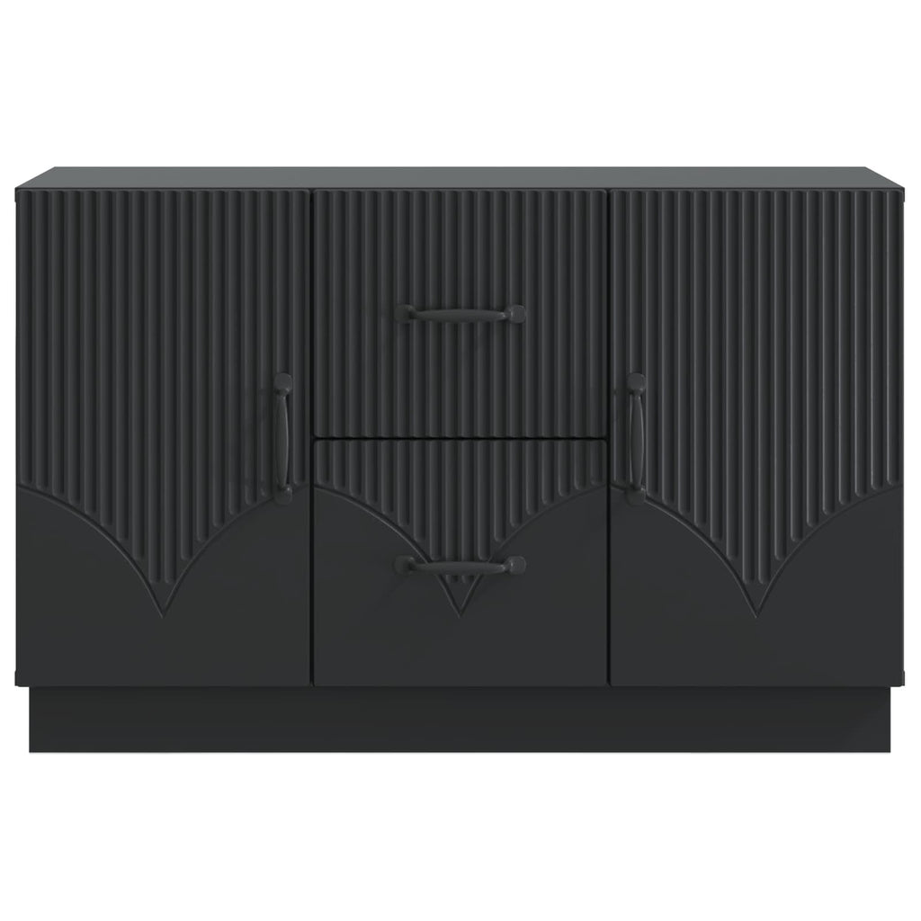 vidaXL Bufet z szufladą Czarny 89 x 34,5 x 57 cm Drewno inżynieryjne