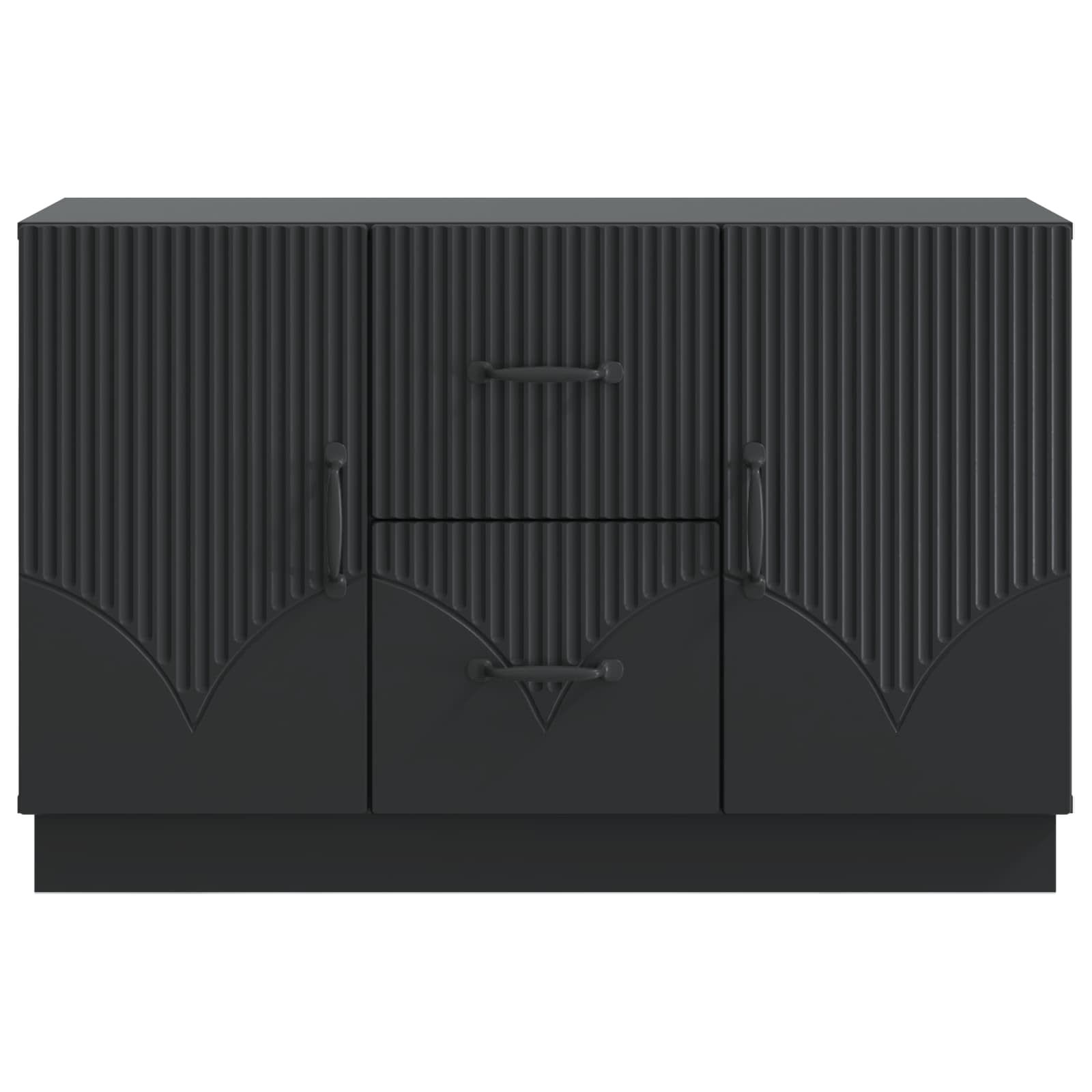 vidaXL Bufet z szufladą Czarny 89 x 34,5 x 57 cm Drewno inżynieryjne