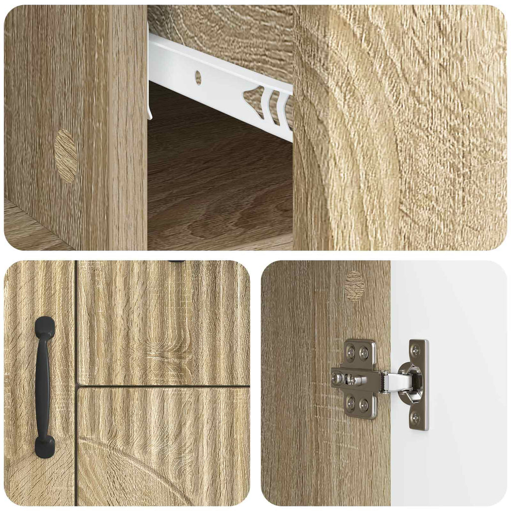 vidaXL Bufet dąb Sonoma 89 x 34,5 x 57 cm Drewno inżynieryjne