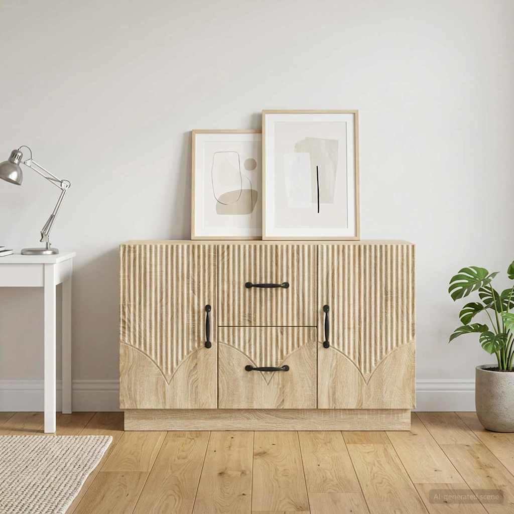 vidaXL Bufet dąb Sonoma 89 x 34,5 x 57 cm Drewno inżynieryjne