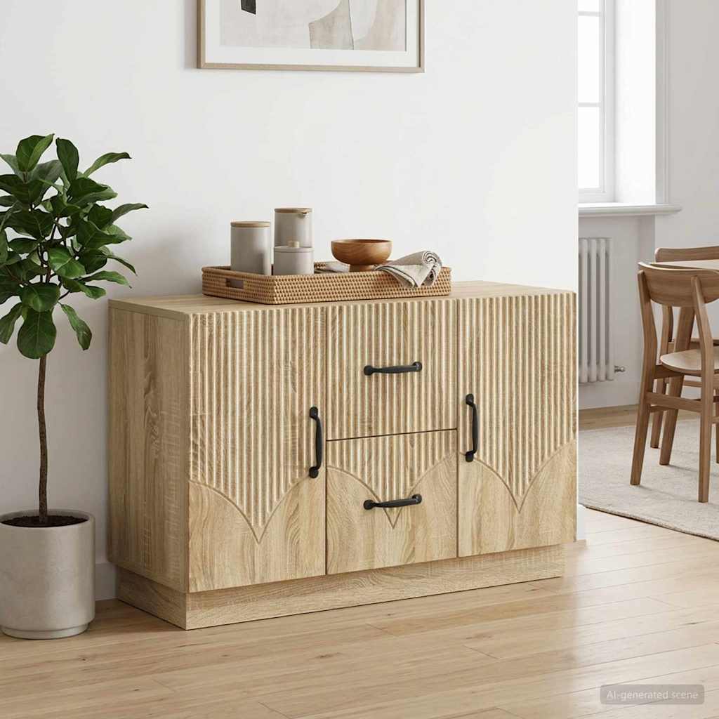 vidaXL Bufet dąb Sonoma 89 x 34,5 x 57 cm Drewno inżynieryjne