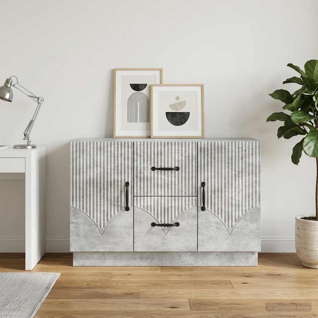 vidaXL Bufet Betonowy szary 89 x 34,5 x 57 cm Drewno inżynieryjne
