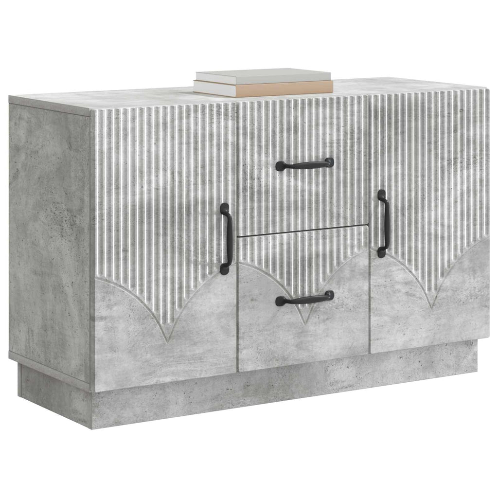 vidaXL Bufet Betonowy szary 89 x 34,5 x 57 cm Drewno inżynieryjne