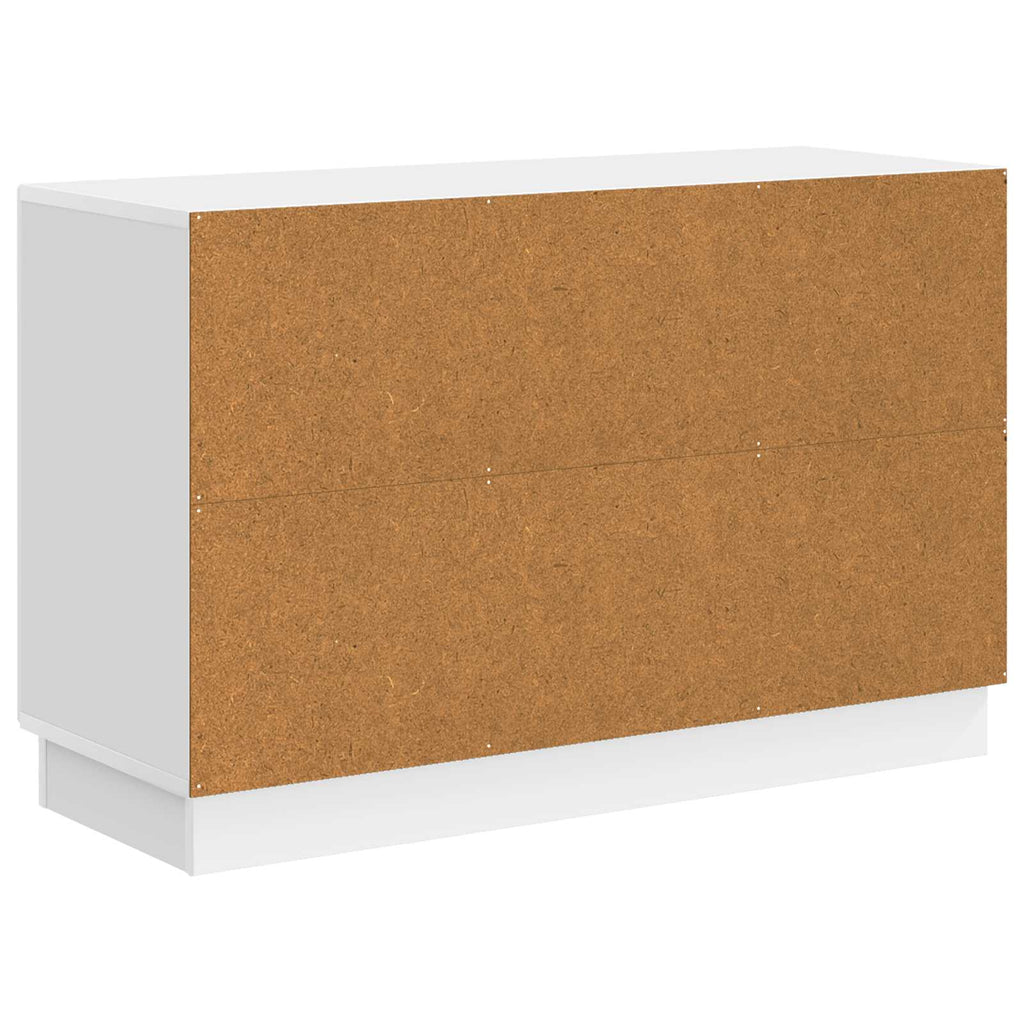 vidaXL Bufet Biały wysoki połysk 89 x 34,5 x 57 cm Drewno inżynieryjne