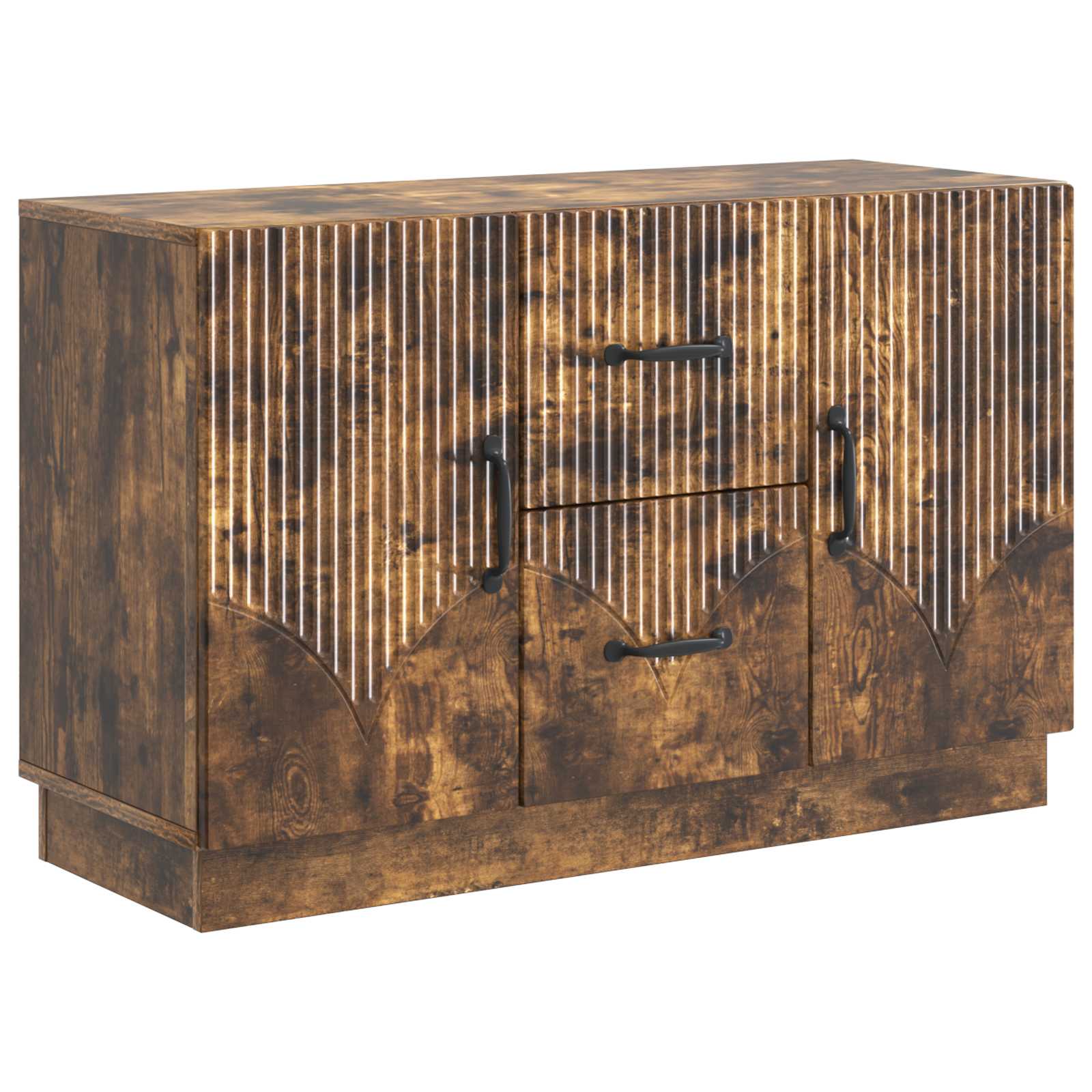 vidaXL Bufet Dąb wędzony 89 x 34,5 x 57 cm Drewno inżynieryjne