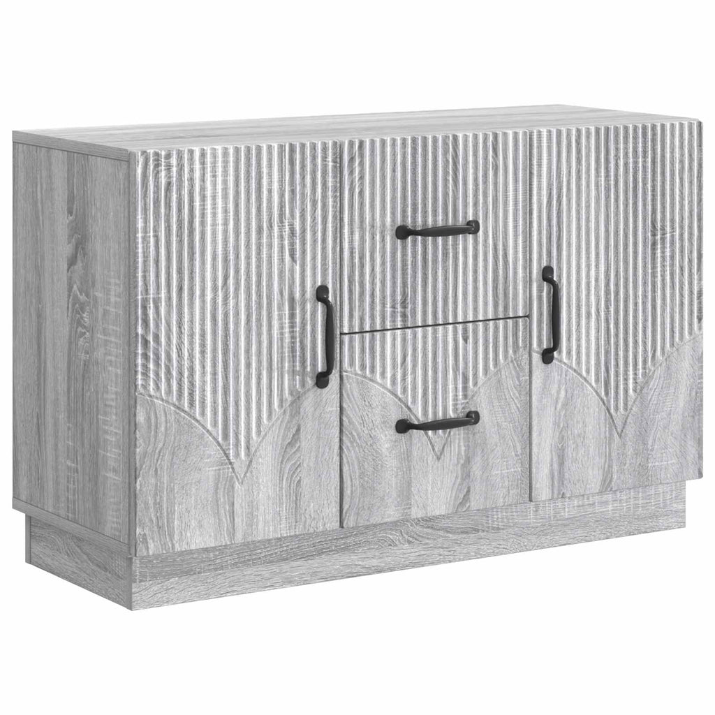 vidaXL Bufet Szary Sonoma 89 x 34,5 x 57 cm Drewno inżynieryjne