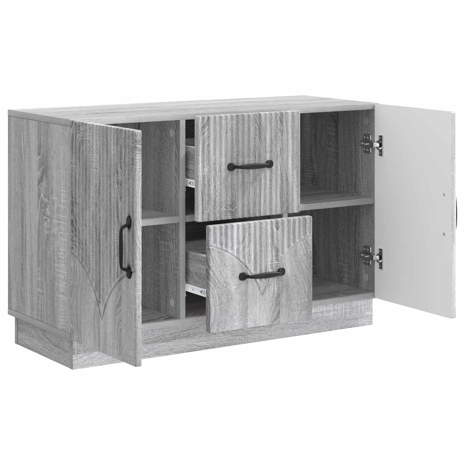 vidaXL Bufet Szary Sonoma 89 x 34,5 x 57 cm Drewno inżynieryjne